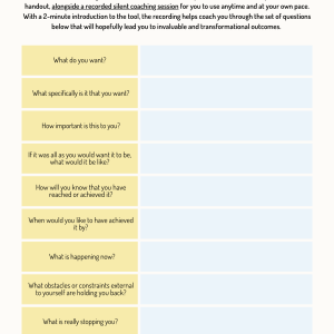 Silent Coaching Exercise - Image 2